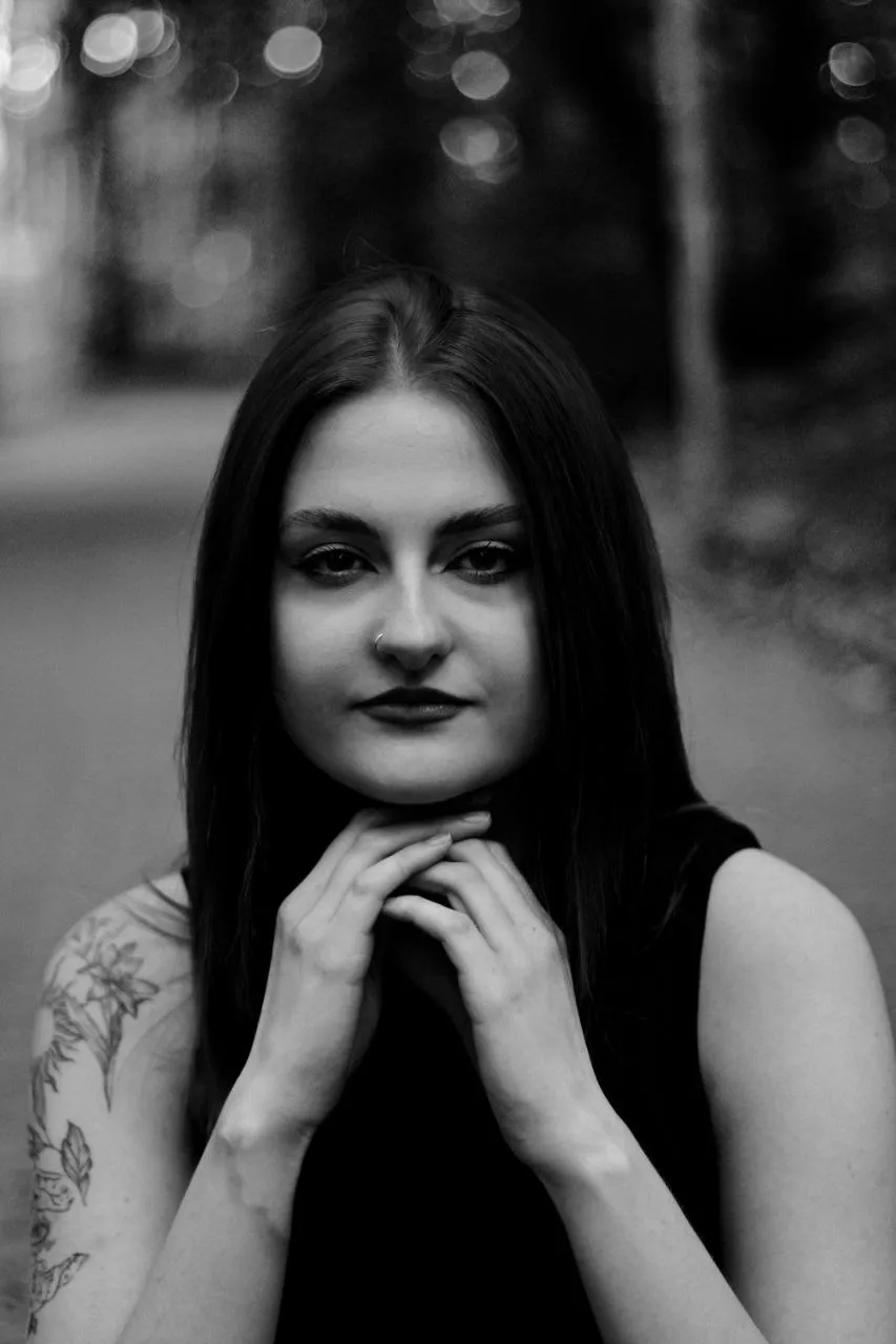 Portret czarno-biały
